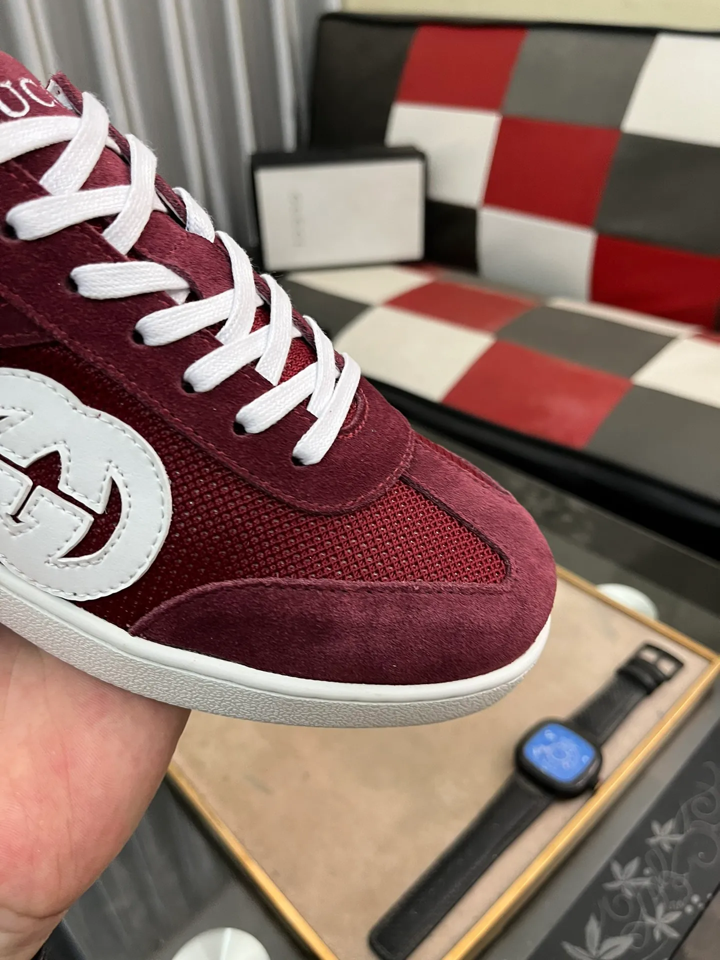Men's shoes💰380⌚️⌚️[GUCCI] Gucci men's casual shoes are absolutely popular🔥The ultimate matching item for trendy men! The charm of super texture is irresistible, the main recommendation, the flower leather color is bright! The upper is made of high-quality cowhide + brand printed fabric, sheepskin feet, wear-resistant rubber sole, noble and elegant! Extremely comfortable🎁🎁You can be as handsome as you want💪 38-447️⃣colors available